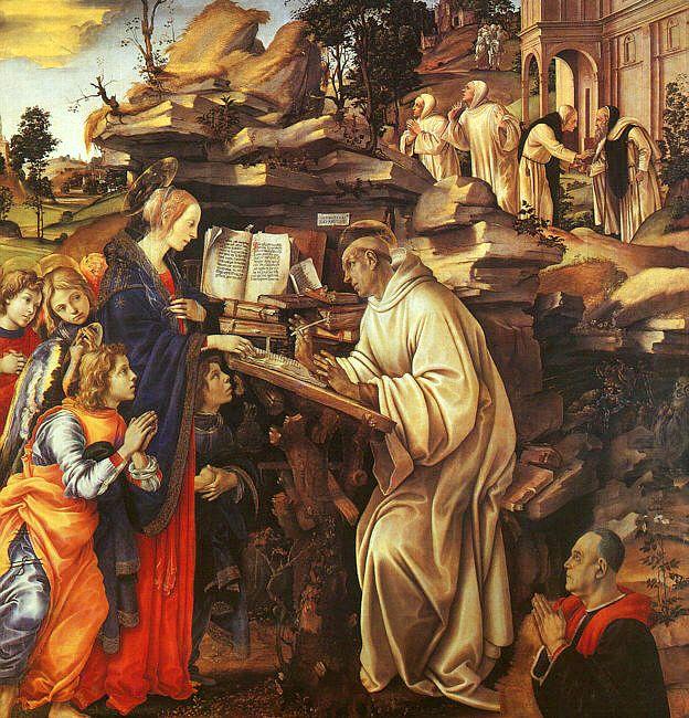 Filippino Lippi The Vision of St.Bernard china oil painting image